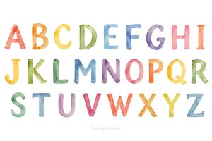 English alphabet, 26 letters, 英文字母