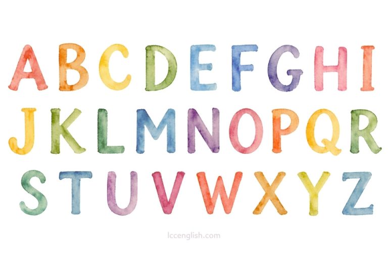 English alphabet, 26 letters, 英文字母