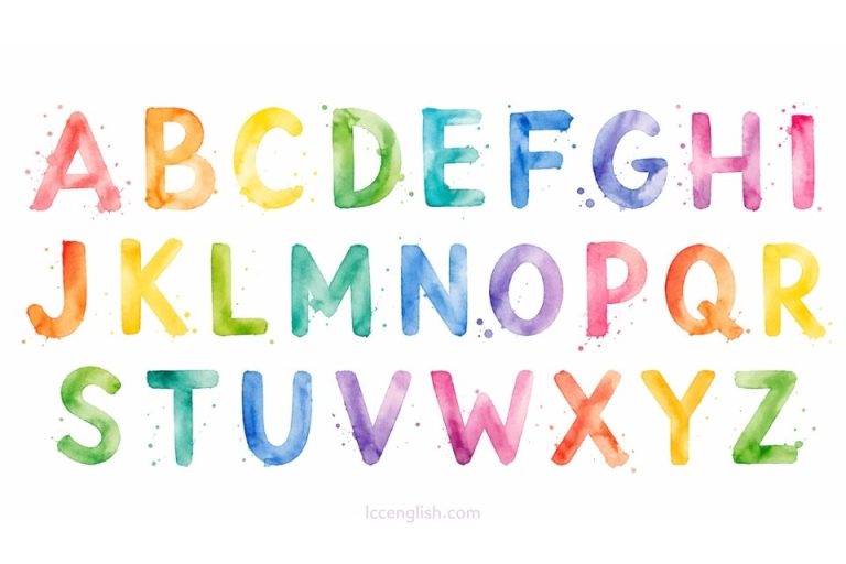 English alphabet, 26 letters, 英文字母