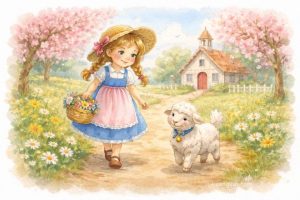 Mary had a little lamb. Little lamb, little lamb. Mary had a little lamb. Its fleece was white as snow. And everywhere that Mary went Mary went, Mary went Everywhere that Mary went The lamb was sure to go 熱門英文兒歌 popular kids song 瑪麗有隻小綿羊 瑪麗有隻小小羊