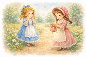 Lucy Locket lost her pocket, Kitty Fisher found it; Not a penny was there in it, Only ribbon round it. 鵝媽媽童謠 露西洛克