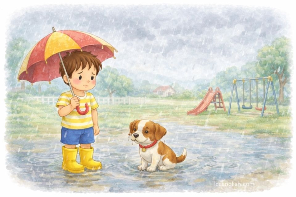 Rain, rain, go away. Come again another day. Little Johnny wants to play. Rain, rain go away. Rain rain, go to Spain. Never show your face again. Little Johnny wants to play. Rain, rain go away. 雨啊雨啊快走開