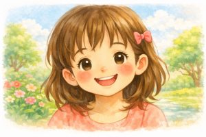Happy Child Smile Illustration