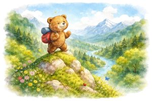 The bear went over the mountain. The bear went over the mountain. The bear went over the mountain To see what he could see. And all that he could see, All that he could see Was the other side of the mountain, The other side of the mountain. The other side of the mountain Was all that he could see.