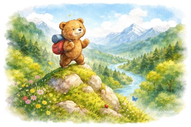 The bear went over the mountain. The bear went over the mountain. The bear went over the mountain To see what he could see. And all that he could see, All that he could see Was the other side of the mountain, The other side of the mountain. The other side of the mountain Was all that he could see.