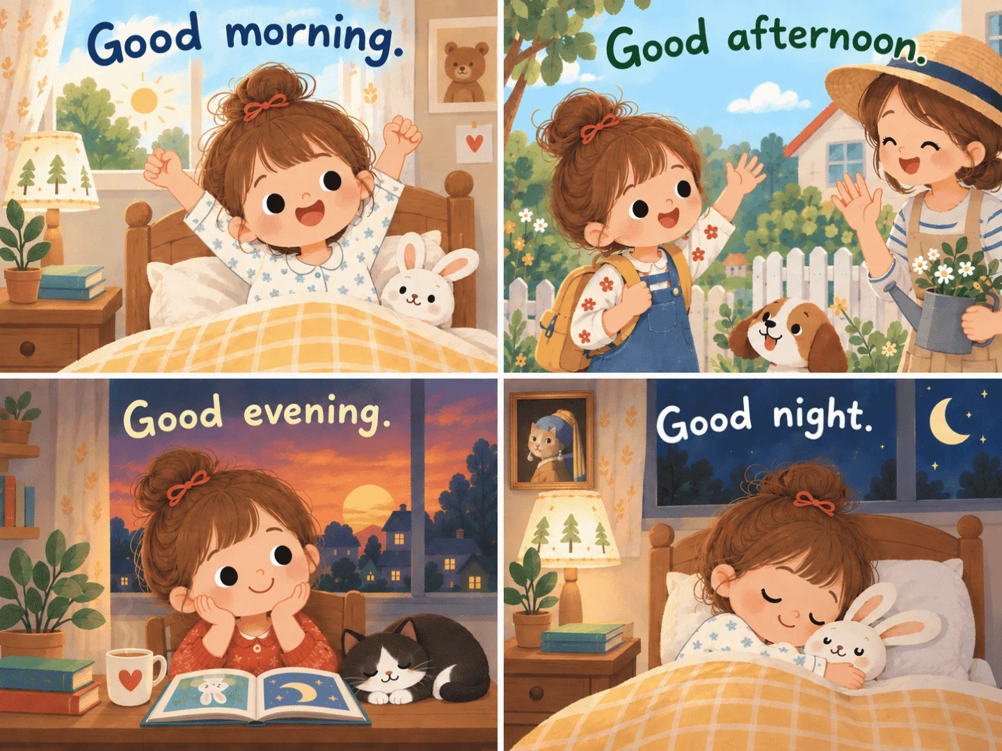 Greetings 早安/午安/晚安